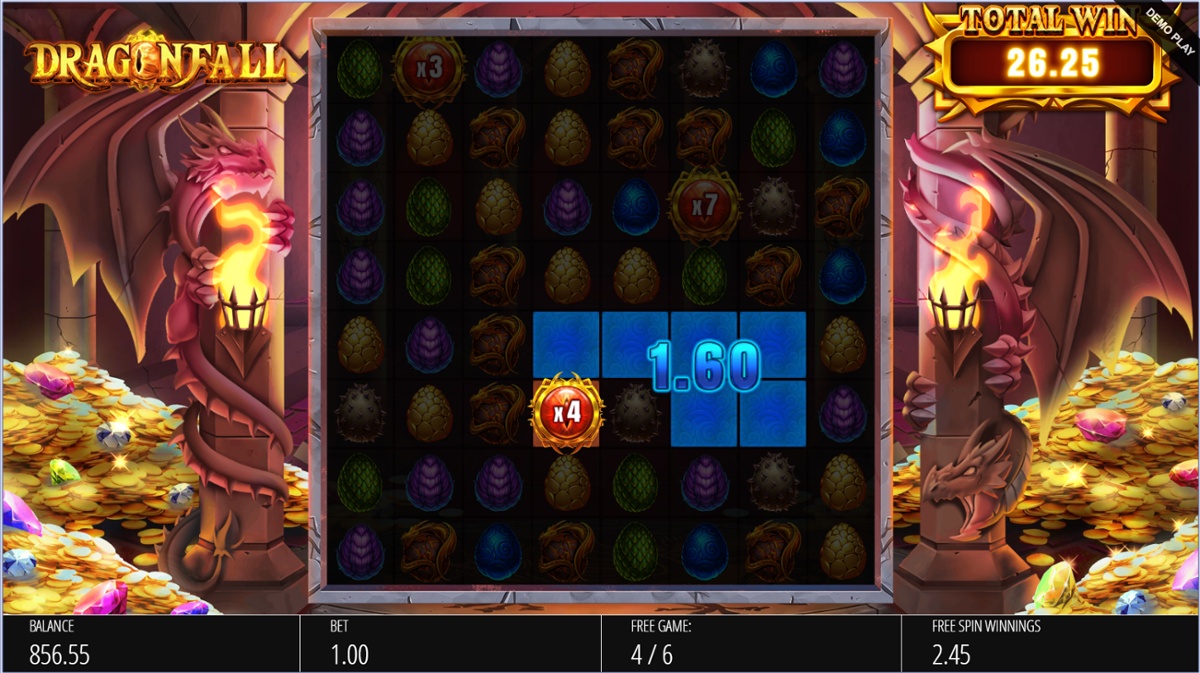 DragonFall multiplier win