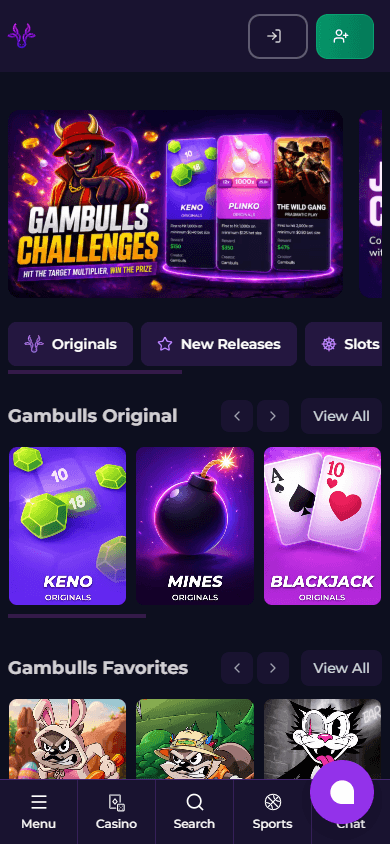 Gambulls_Casino_homepage_mobile