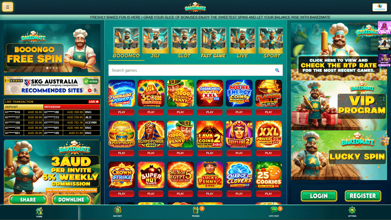 bakedmate_casino_homepage_desktop