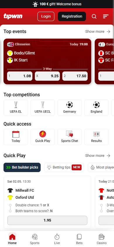 Tipwin_Casino_homepage_mobile