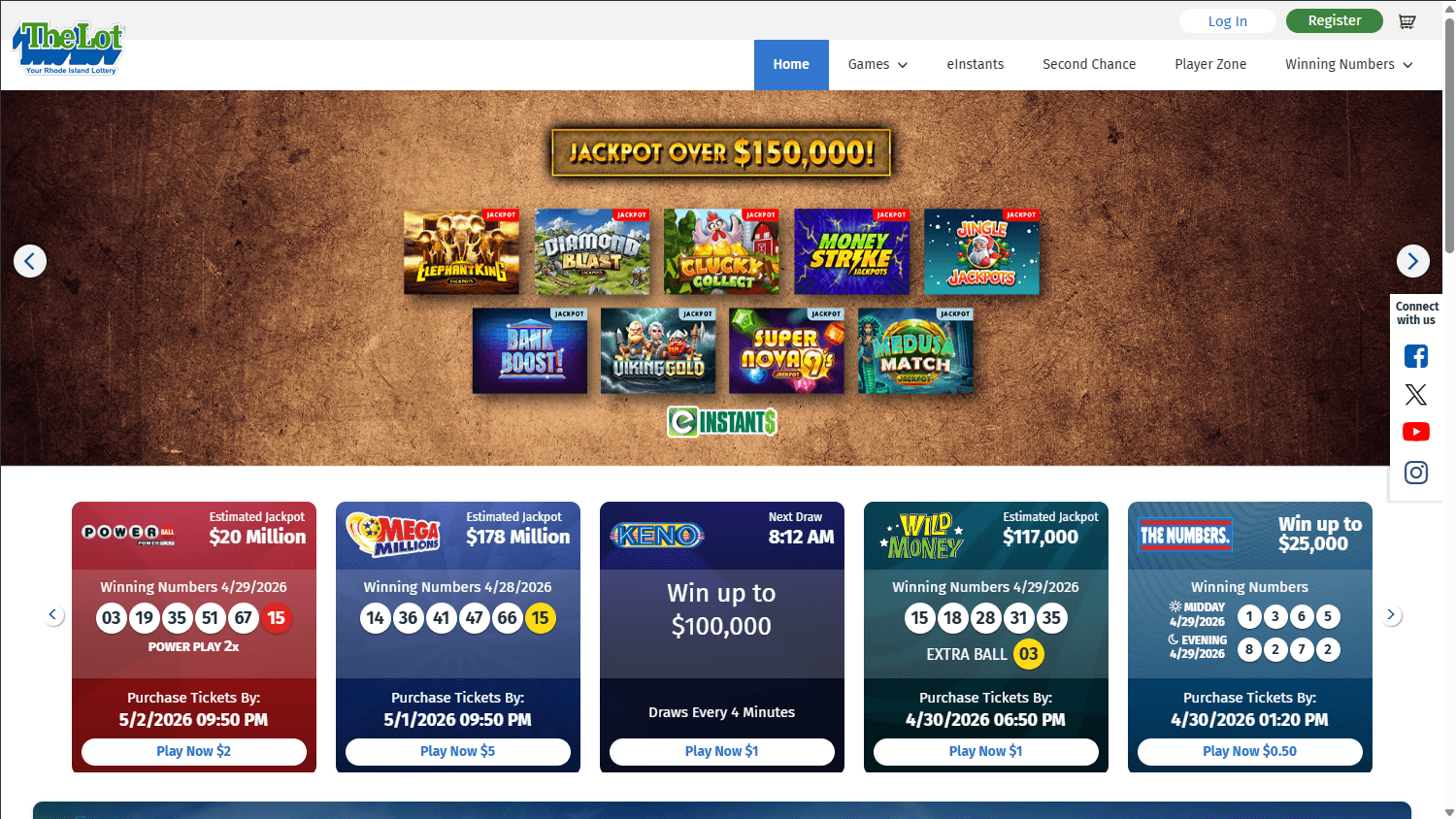 TheLot_Casino_homepage_desktop