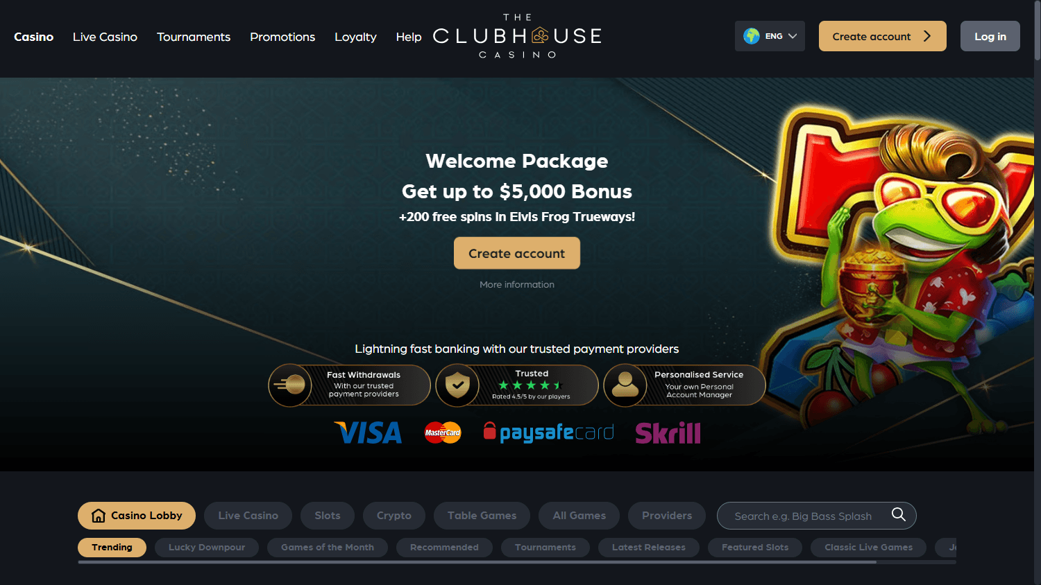 The_Clubhouse_Casino_homepage_desktop