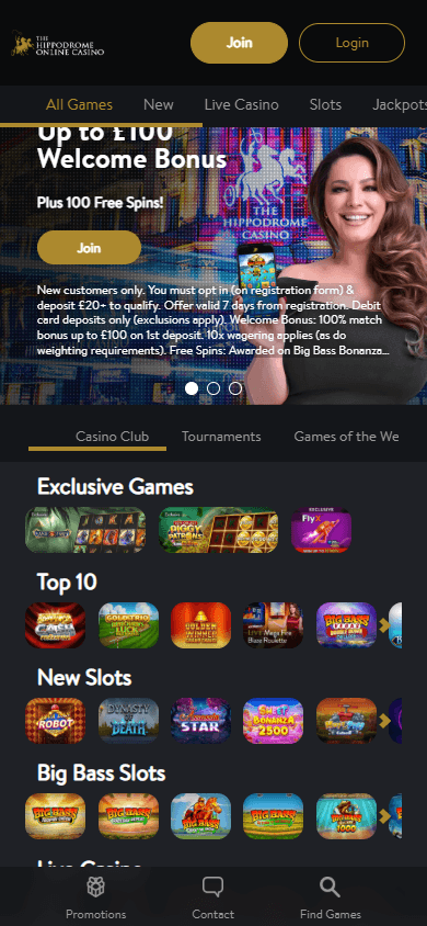 The_Hippodrome_Online_Casino_homepage_mobile