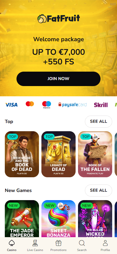 FatFruit_Casino_homepage_mobile