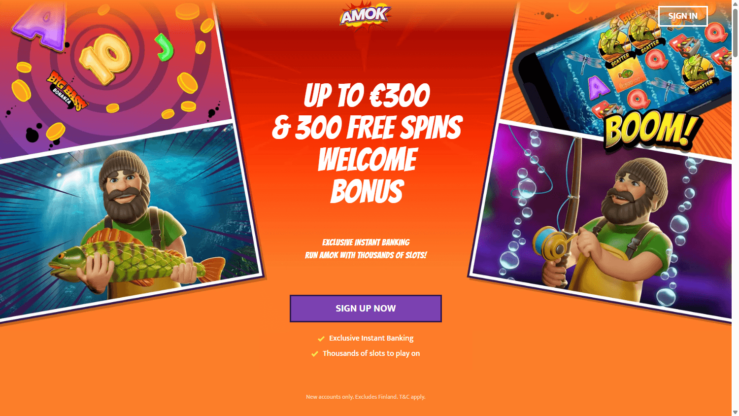 Amok_Casino_homepage_desktop