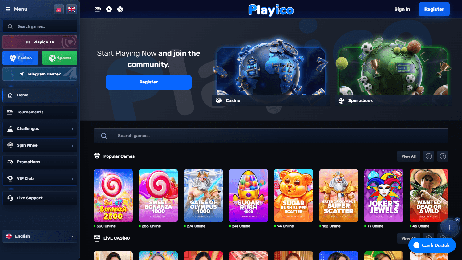 playico_casino_homepage_desktop