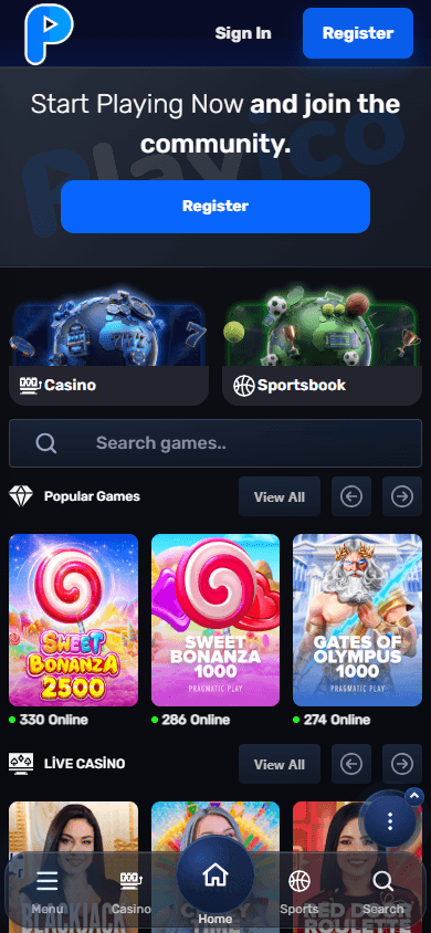 playico_casino_homepage_mobile