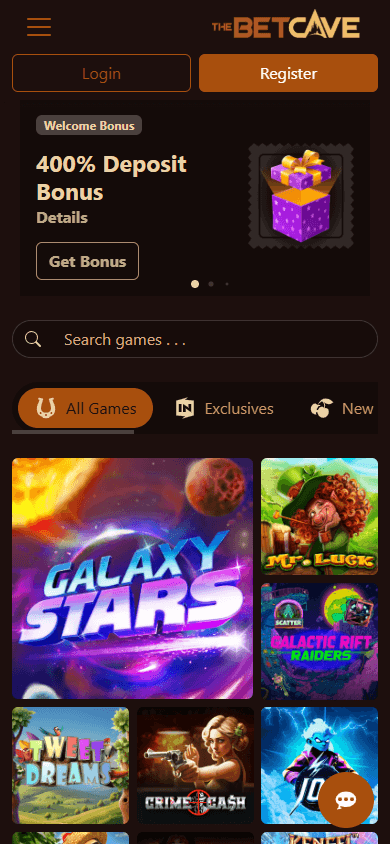betcave_casino_homepage_mobile