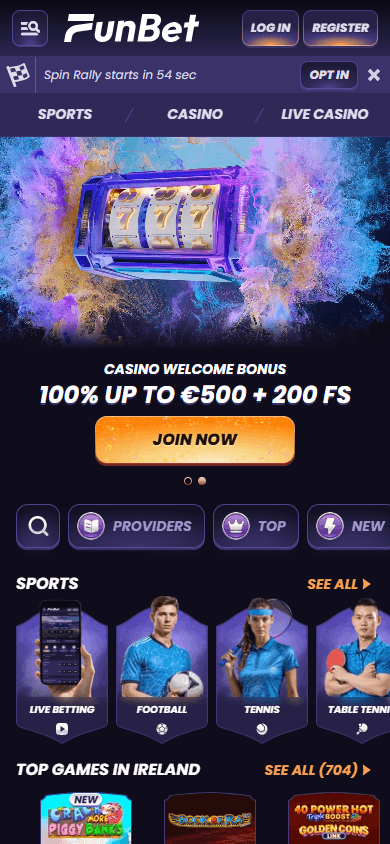funbet_casino_homepage_mobile