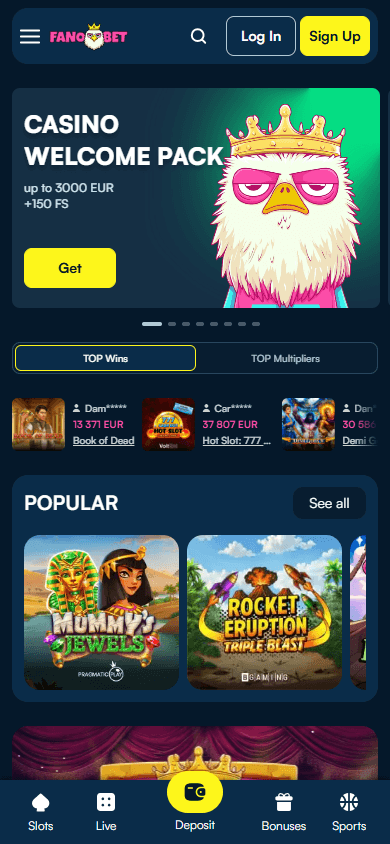 fanobet_casino_homepage_mobile