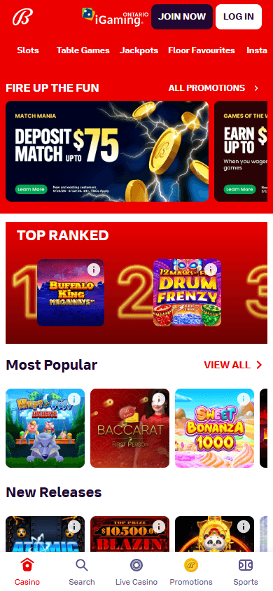 bally_bet_casino_ontario_homepage_mobile