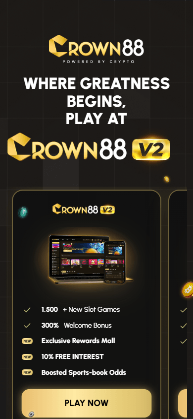 crown88_casino_homepage_mobile