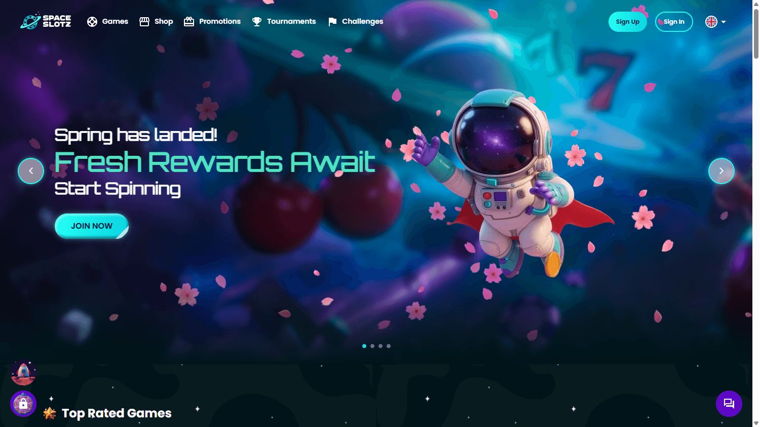 spaceslotz_casino_homepage_desktop