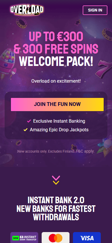 Overload_Casino_homepage_mobile