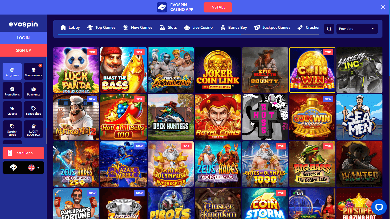 evospin_casino_game_gallery_desktop