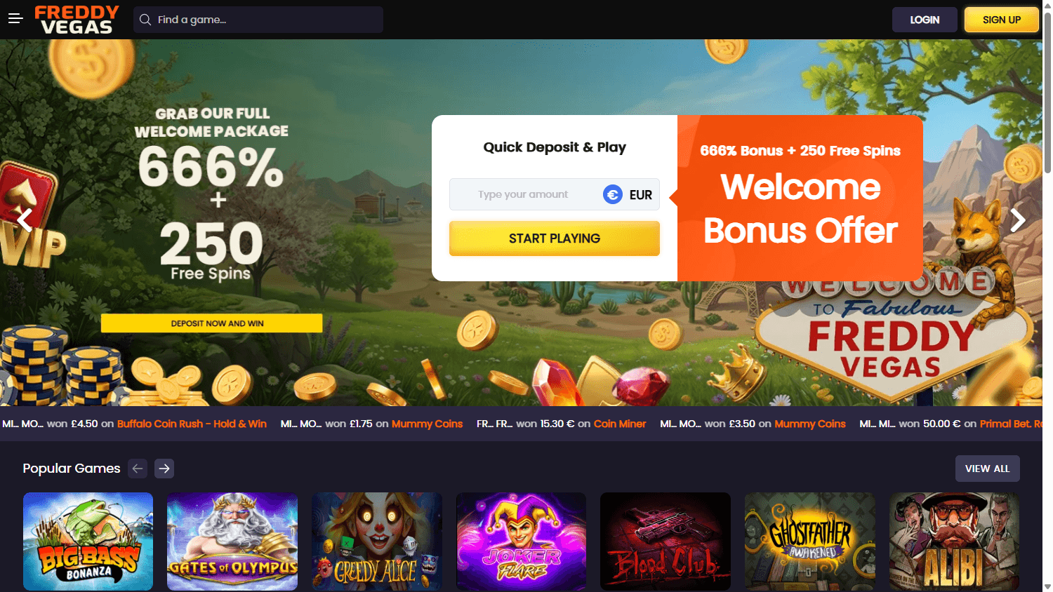 freddy_vegas_casino_homepage_desktop