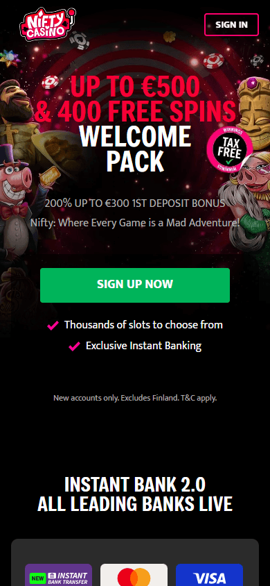 Nifty_Casino_homepage_mobile