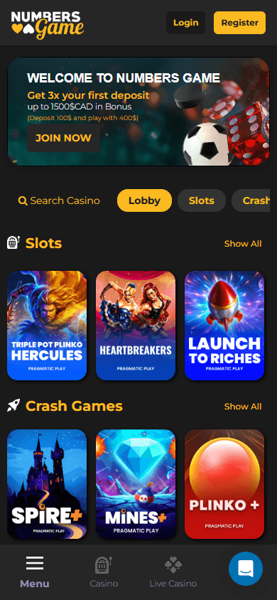 Numbers_Game_Casino_homepage_mobile