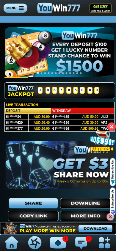 youwin777_casino_homepage_mobile