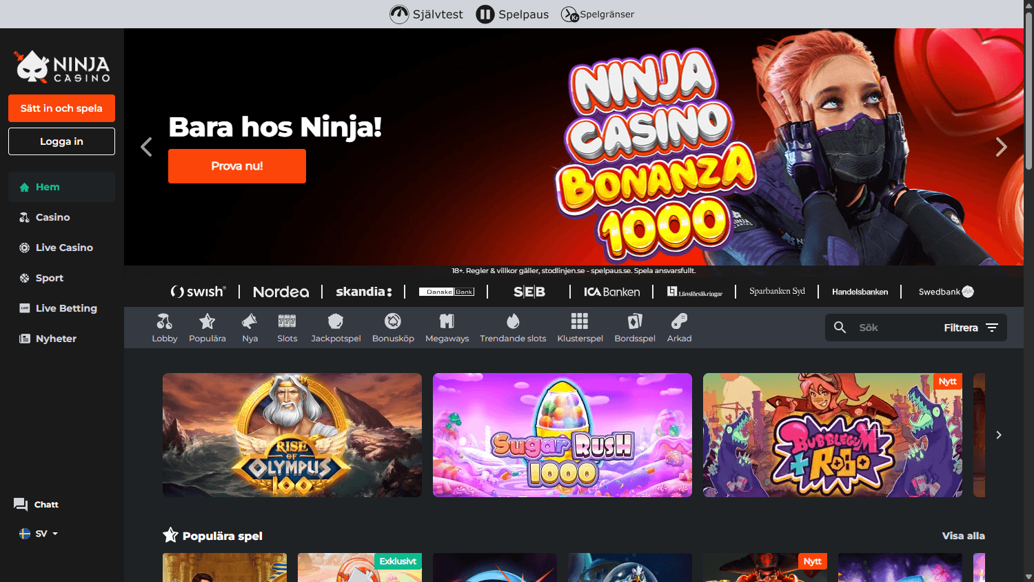 ninja_casino_se_homepage_desktop