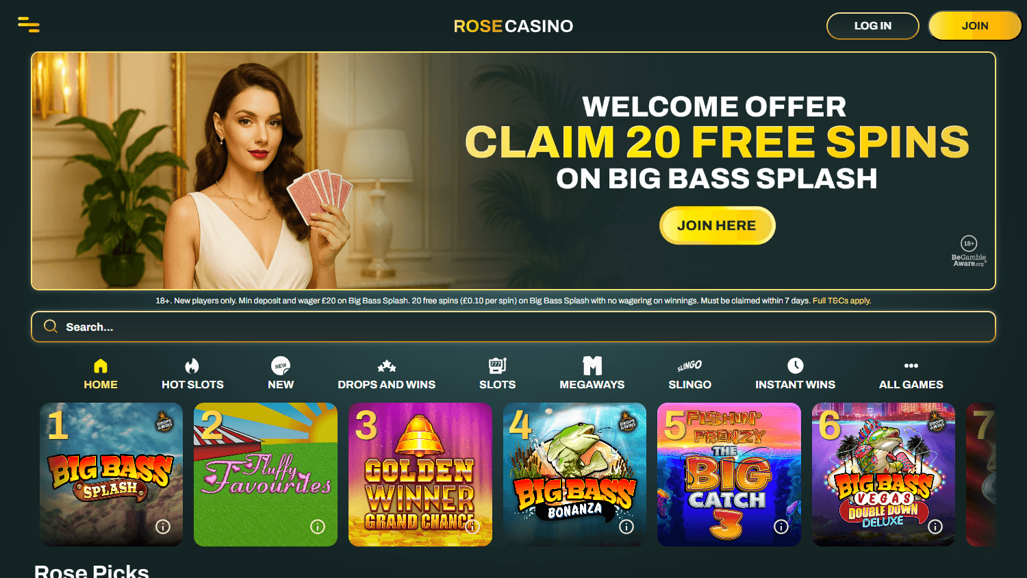 rose_casino_homepage_desktop