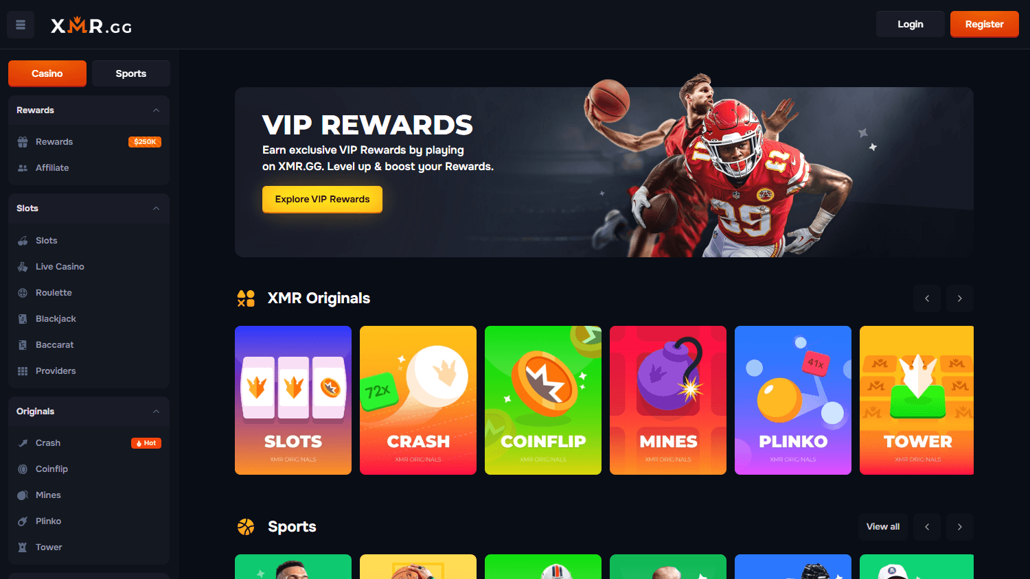 xmr.gg_casino_homepage_desktop