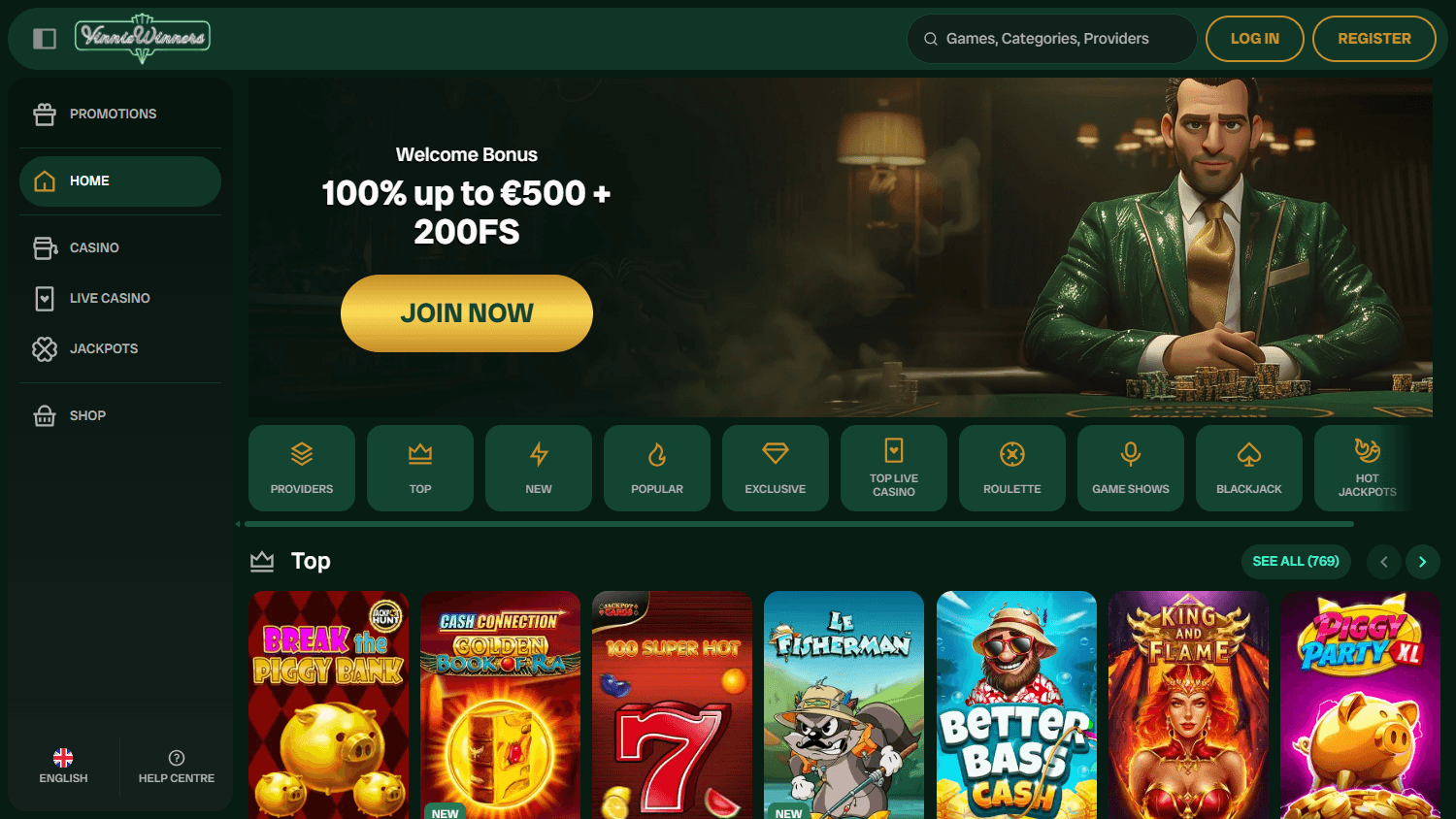 vinniewinners_casino_homepage_desktop