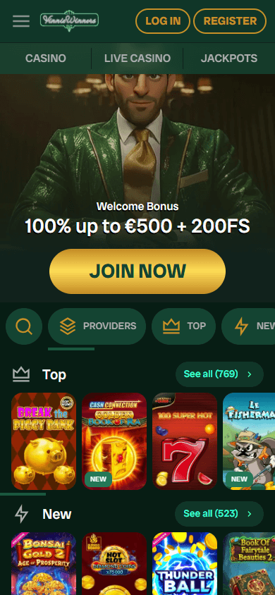 vinniewinners_casino_homepage_mobile