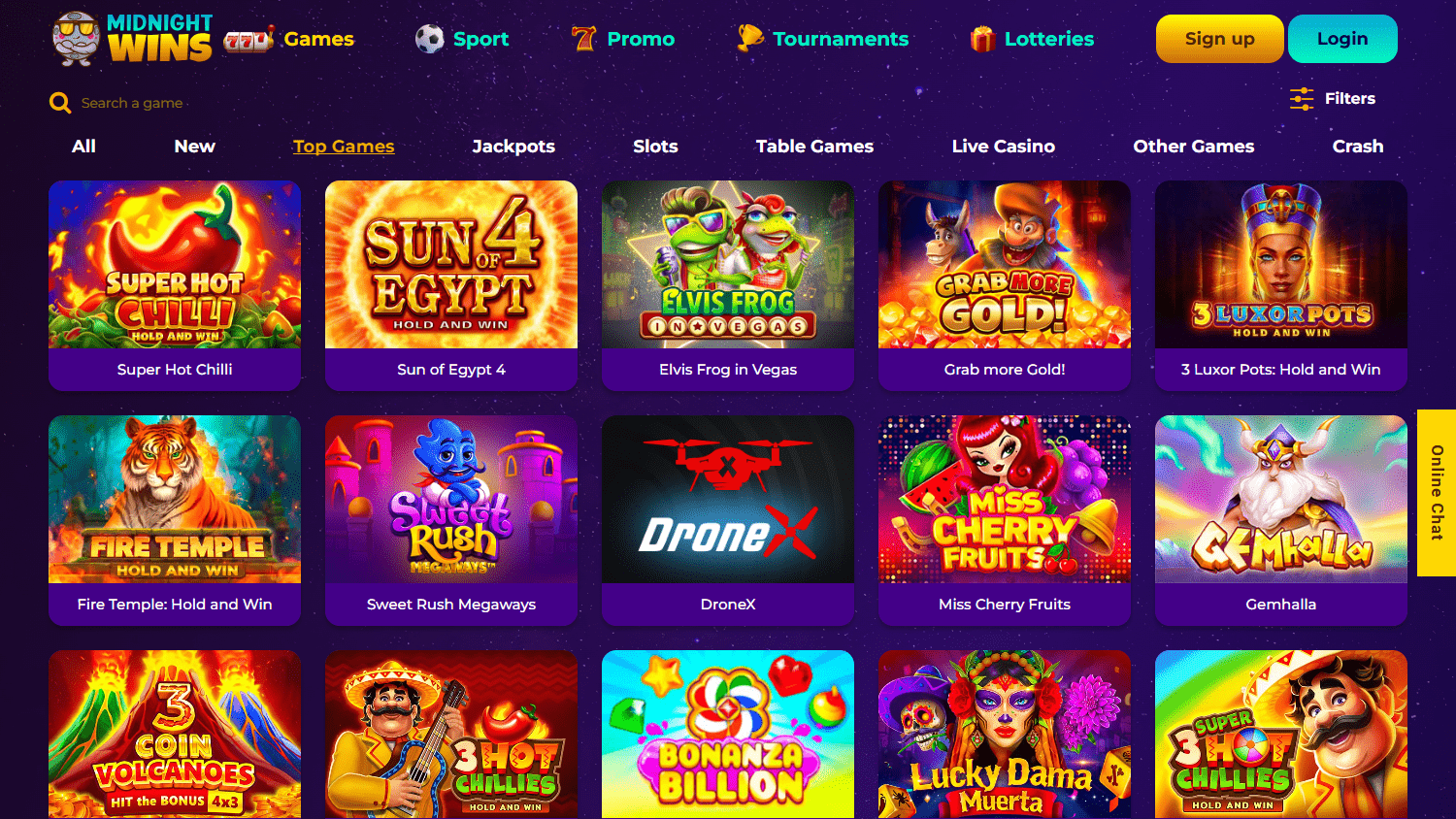MidnightWins_Casino_game_gallery_desktop