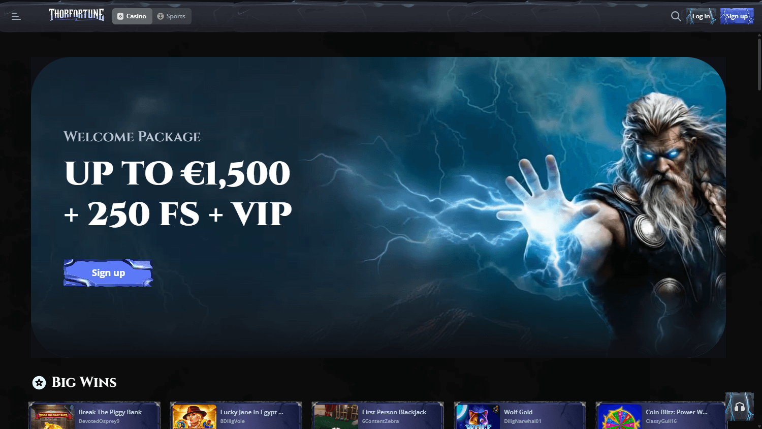 thorfortune_casino_homepage_desktop