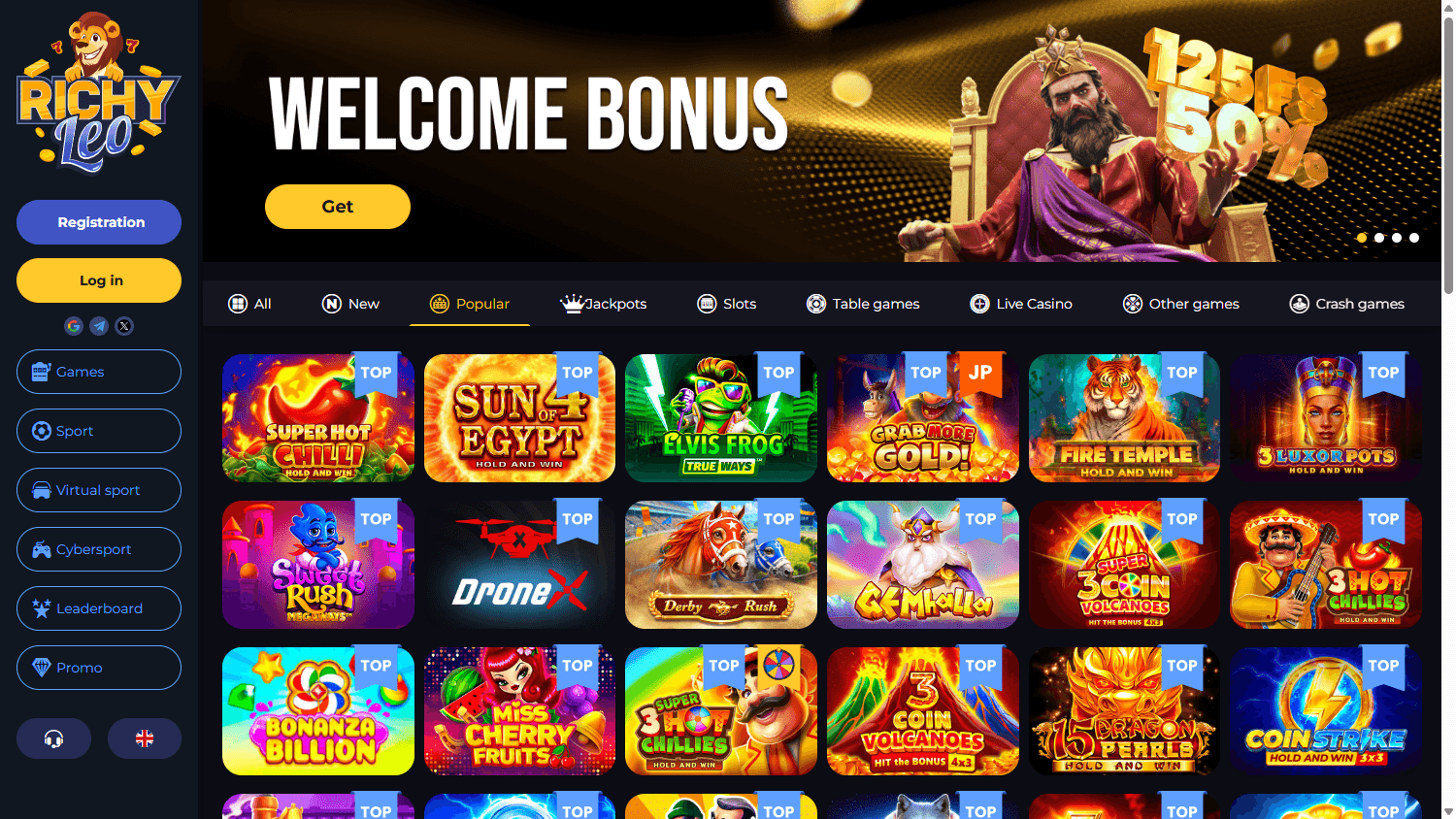 richy_leo_casino_homepage_desktop