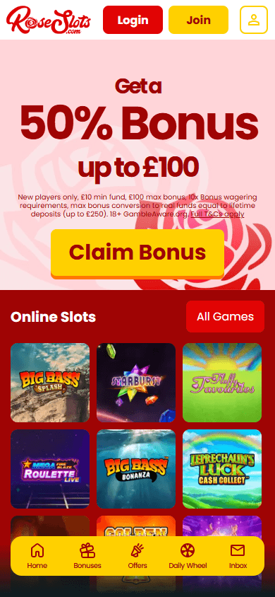 rose_slots_casino_homepage_mobile