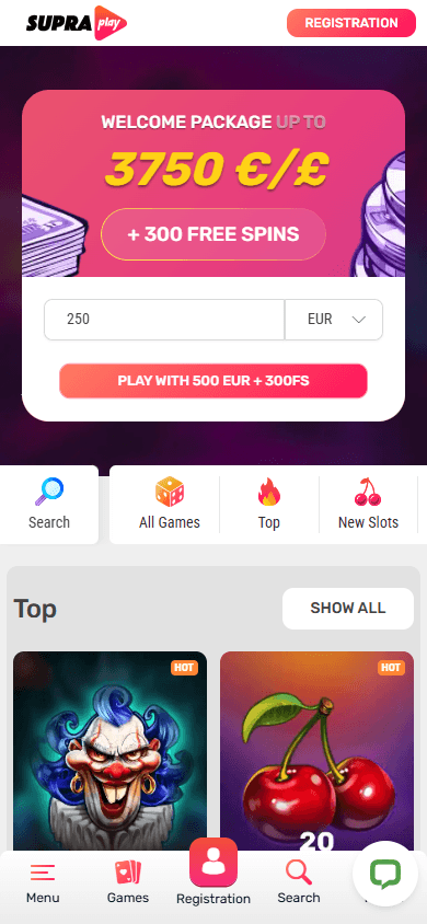 supraplay_casino_homepage_mobile