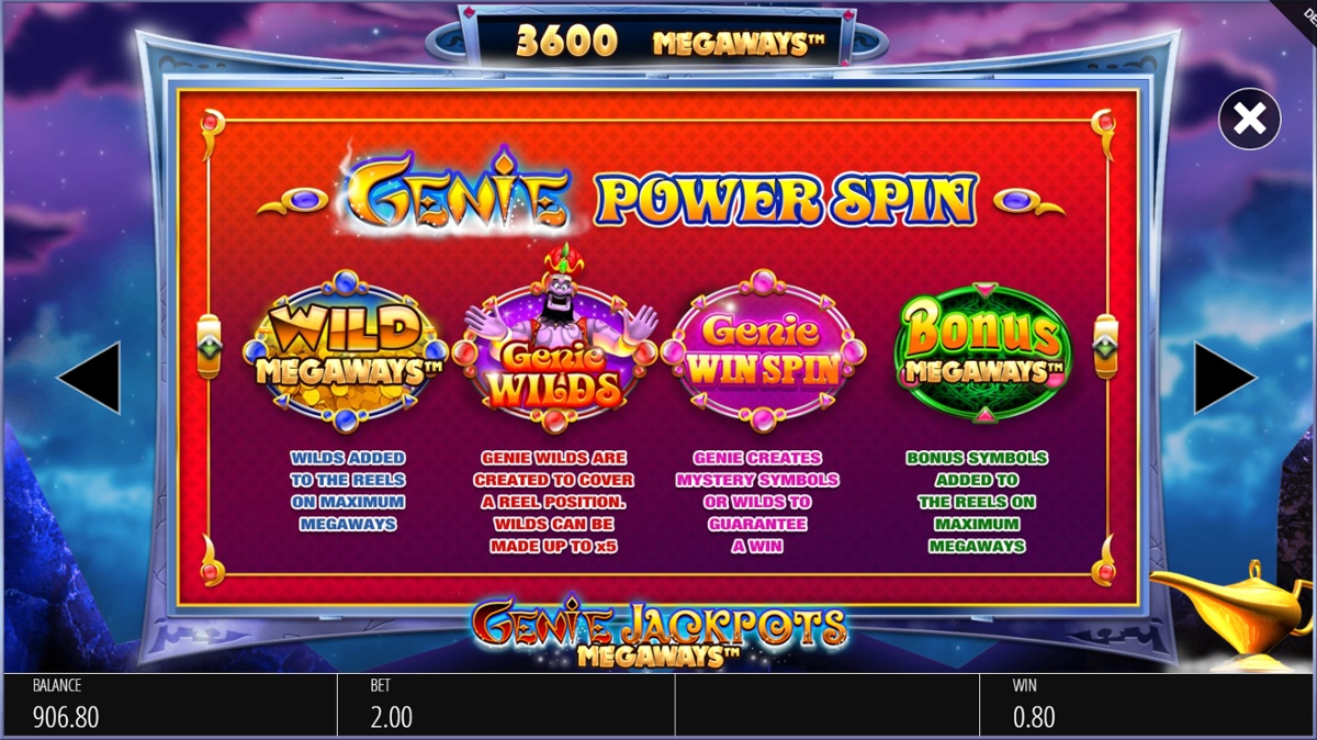 Genie Jackpot Megaways free spins options