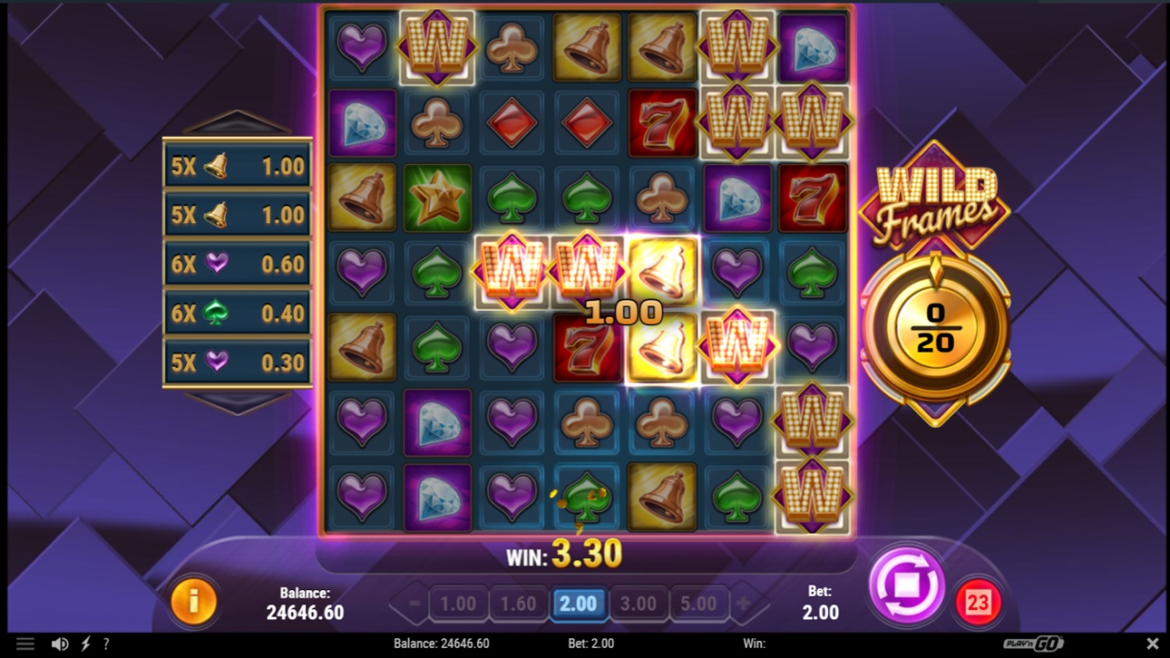 Wild Frames slot win