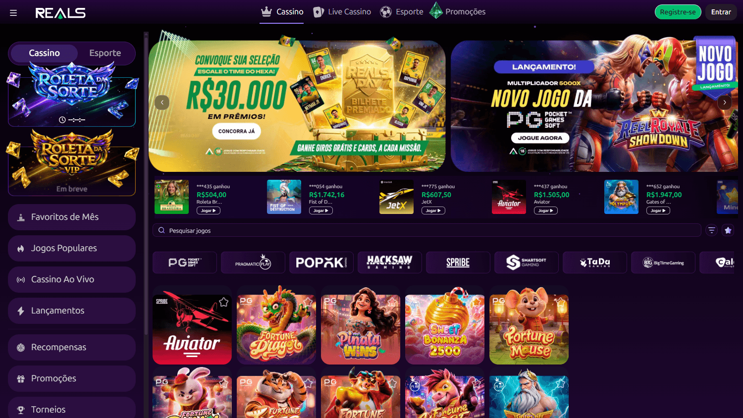 reals_bet_casino_homepage_desktop