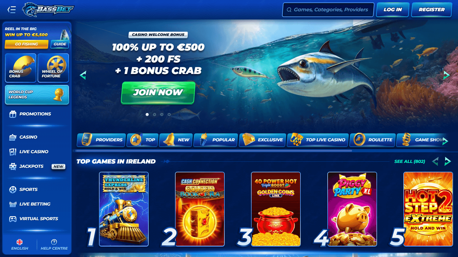 bassbet_casino_homepage_desktop