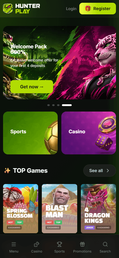 hunterplay_casino_homepage_mobile