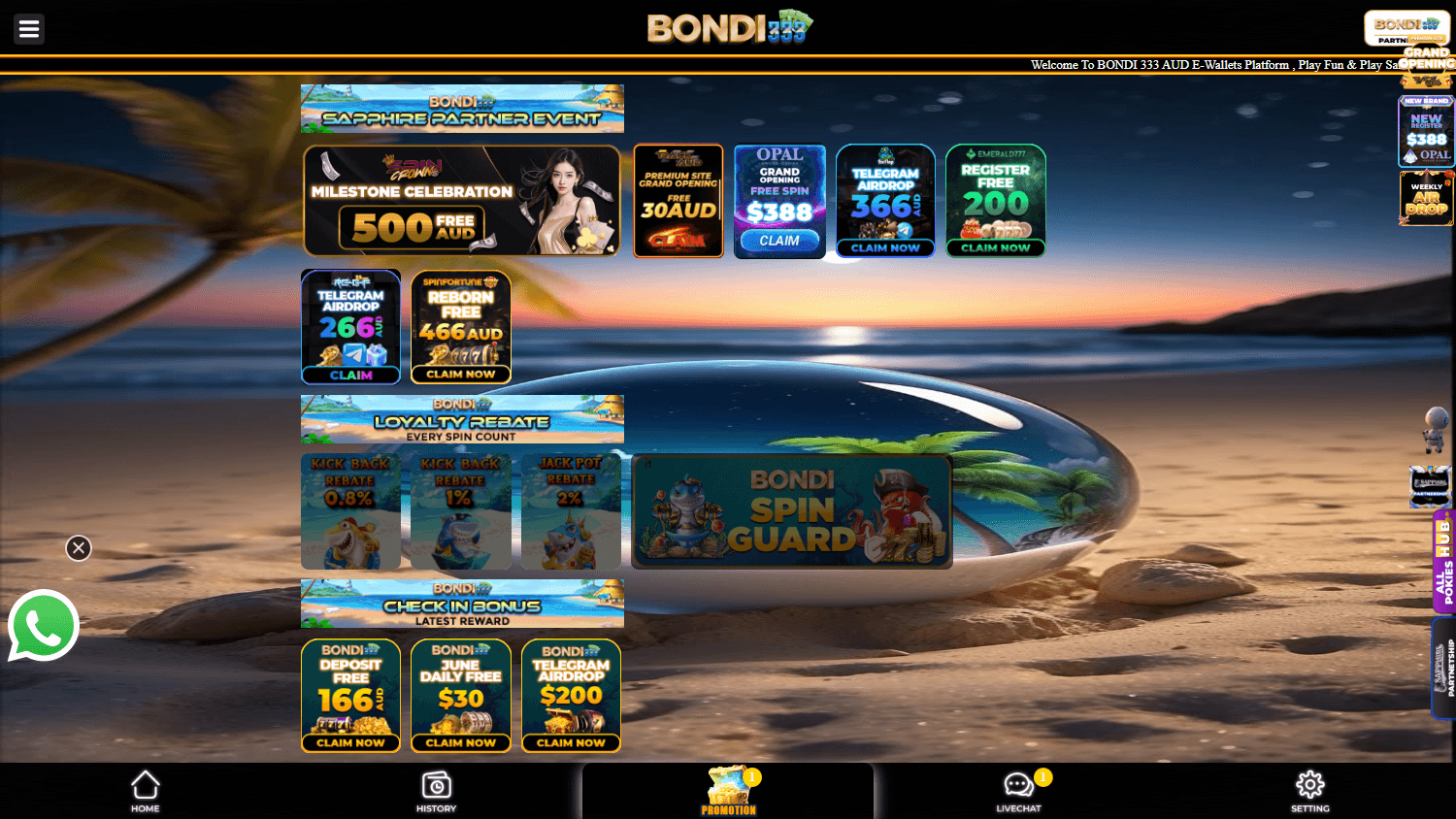 bondi333_casino_promotions_desktop