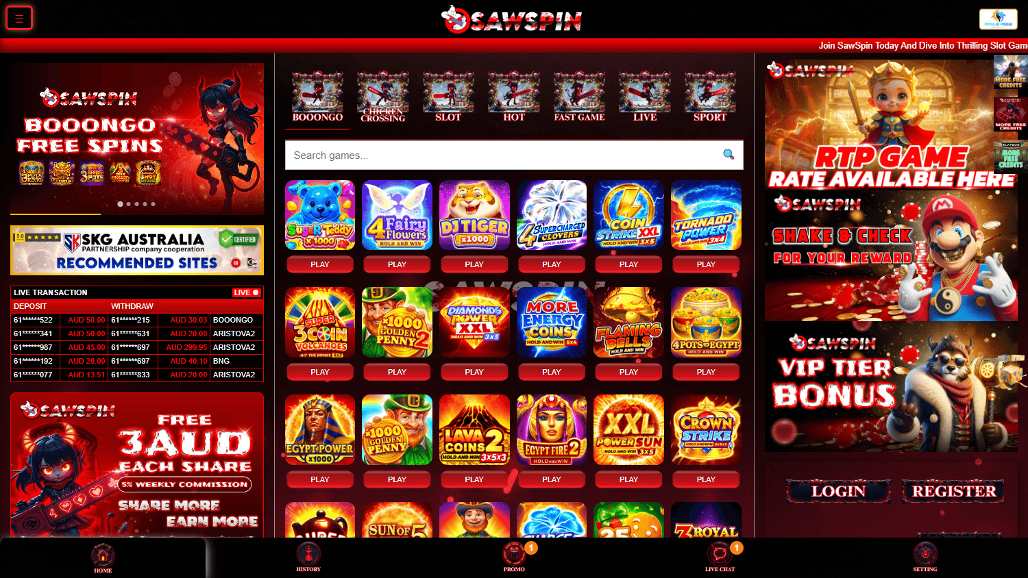 sawspin_casino_homepage_desktop