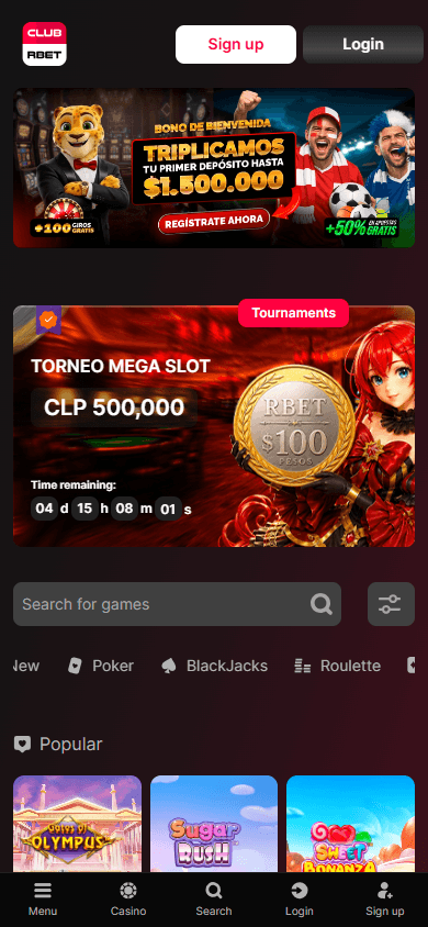 club_rbet_casino_homepage_mobile
