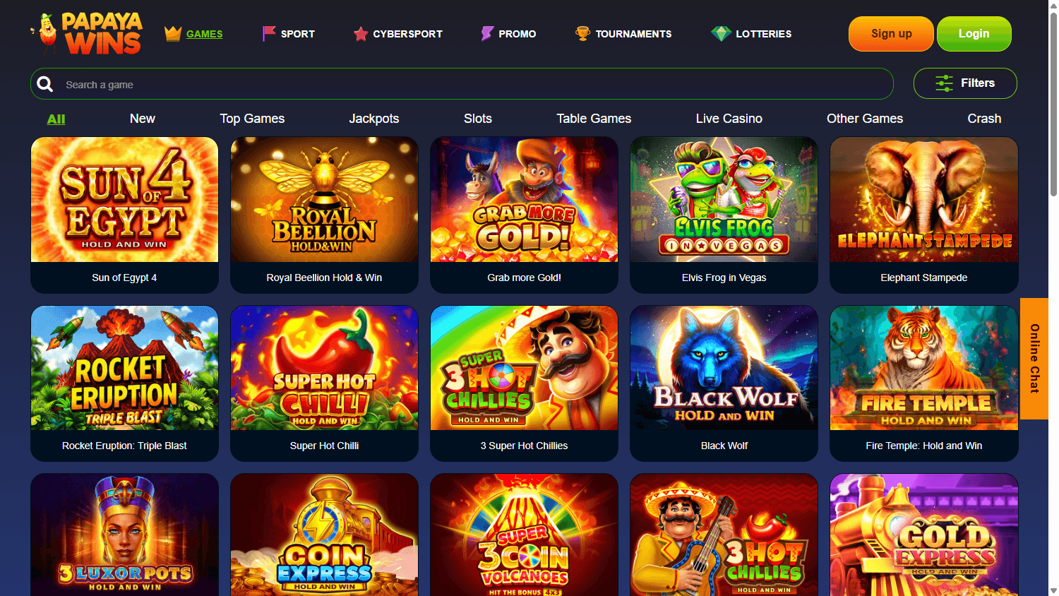 papaya_wins_casino_game_gallery_desktop