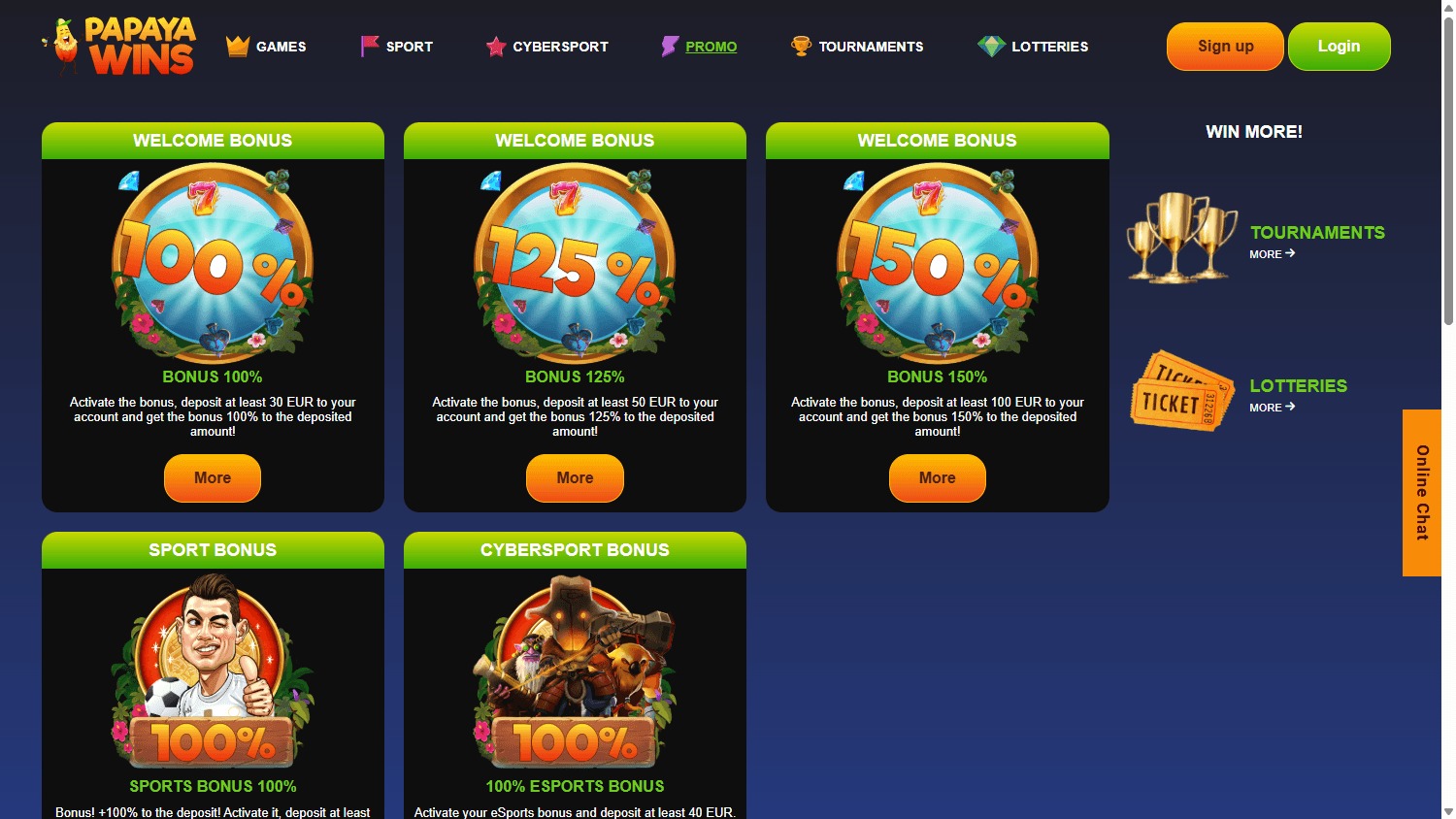 papaya_wins_casino_promotions_desktop