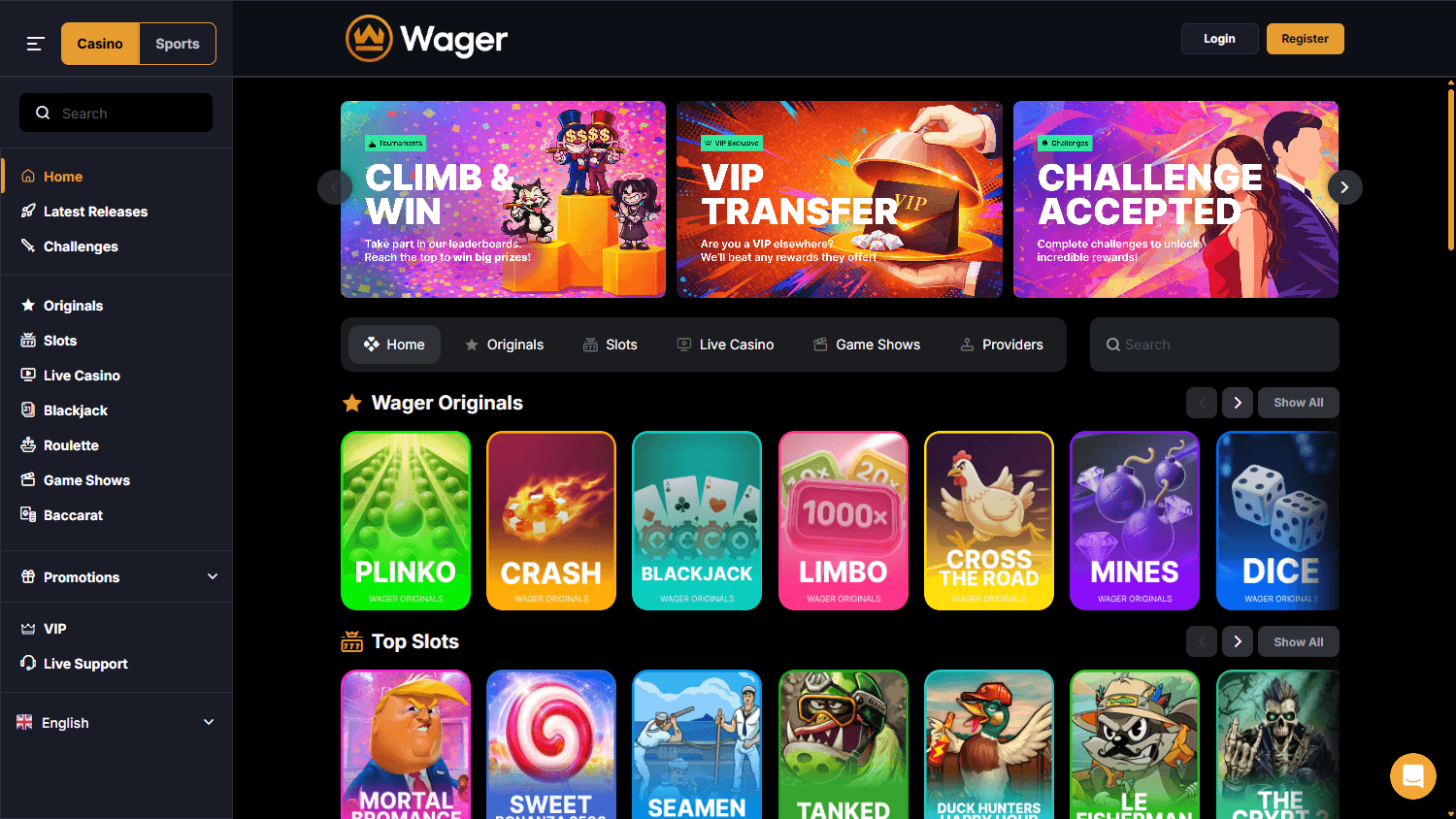 wager_casino_homepage_desktop