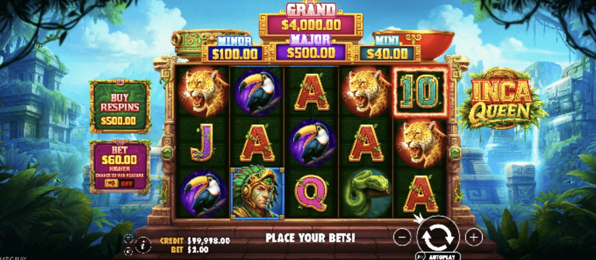 Inca Queen has a Hold & Win engine