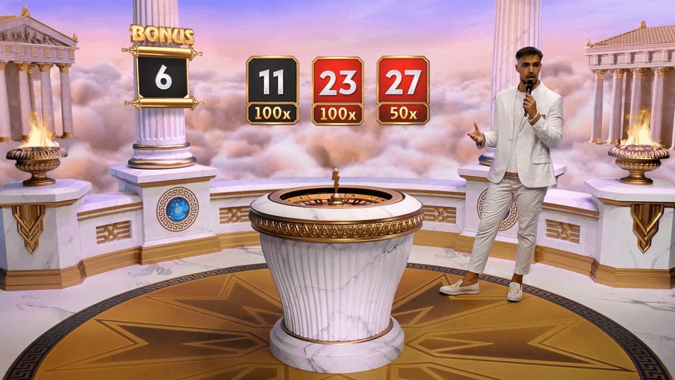 Gates of Olympus is a European-based roulette game