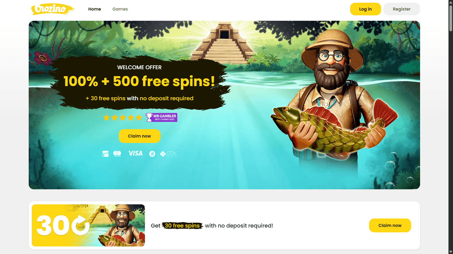 orozino_casino_homepage_desktop