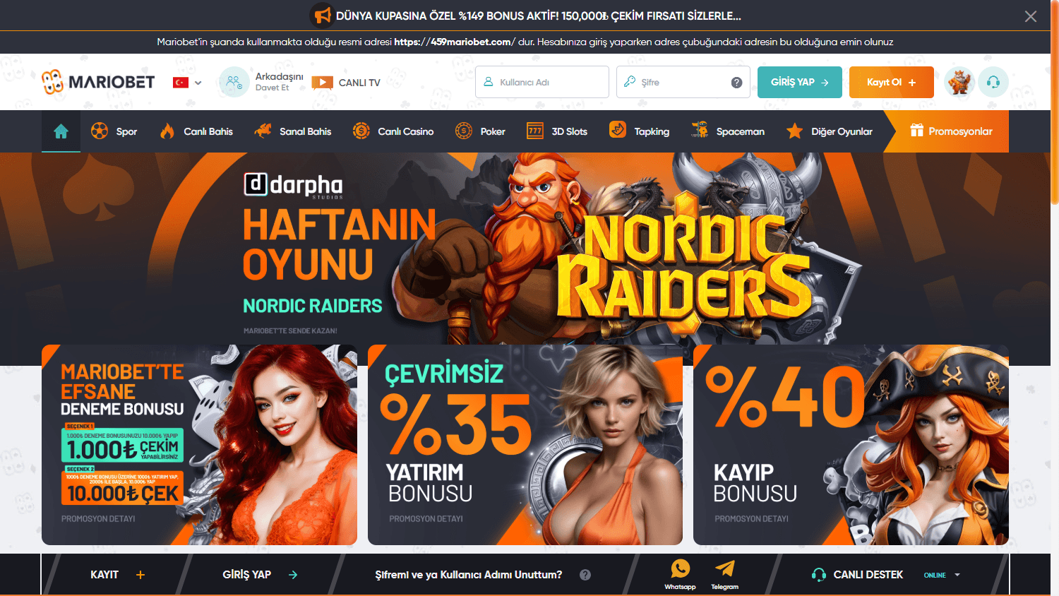 mariobet_casino_homepage_desktop