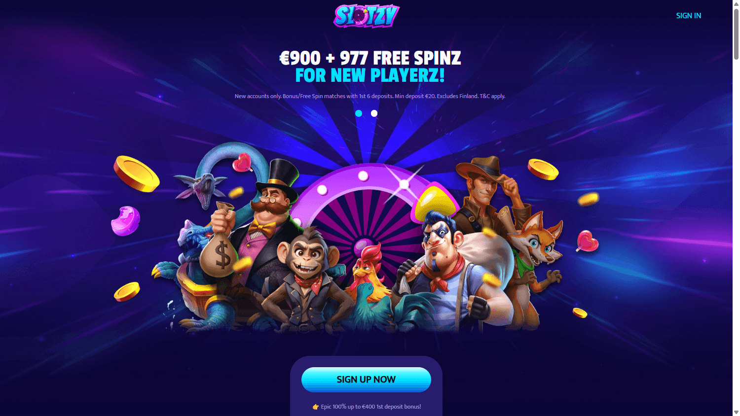 slotzy_casino_homepage_desktop