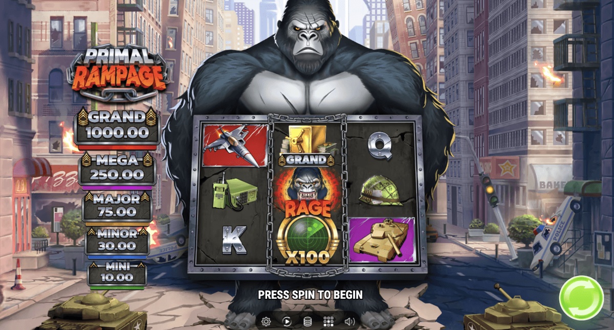 Primal Rampage is a frenetic style of game
